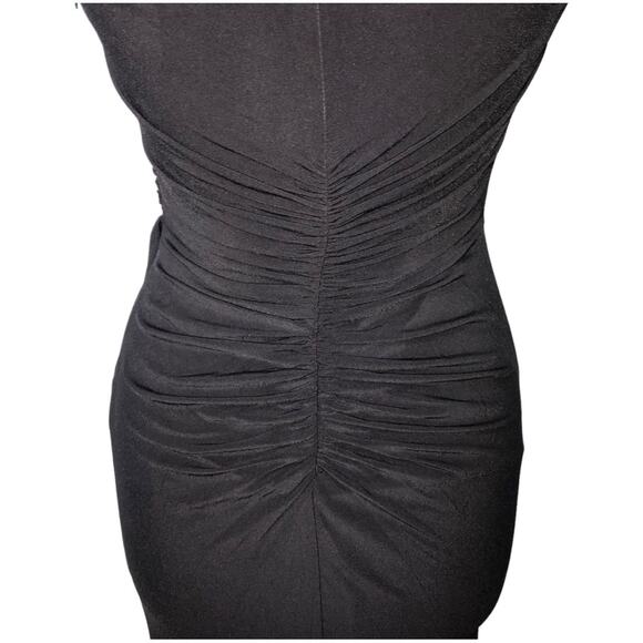 Vince Camuto Black One-Shoulder Pleated Waist Gown 6 NWOT - Picture 12 of 15